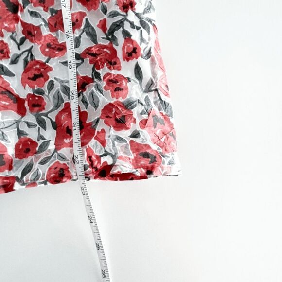 Zara Basic Women Tank Top Sleeveless Floral Red Large - Picture 8 of 8